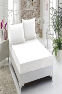 ﻿Altın Karma Havlu Lastikli Çarşaf Takımı 180x200 Cm 2 Adet 50x70 Cm Yastık Kılıfı