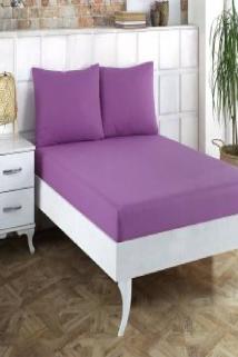 Altın Karma Çift Kişilik İnce Penye Lastikli Çarşaf 150x200 Cm 2 Adet Yastık Kılıflı