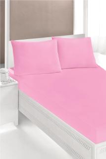 Altın Karma Çift Kişilik İnce Penye Lastikli Çarşaf 150x200 Cm 2 Adet Yastık Kılıflı