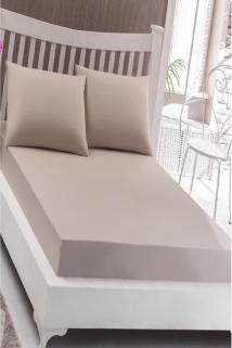 Bebesi Çift Kişilik Havlu Çarşaf Takımı Renk Açık Kahve 150x200 Cm