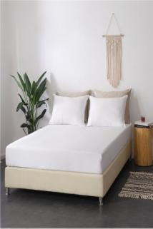 Bebesi Çift Kişilik Havlu Çarşaf Takımı Renk Beyaz 150x200 Cm