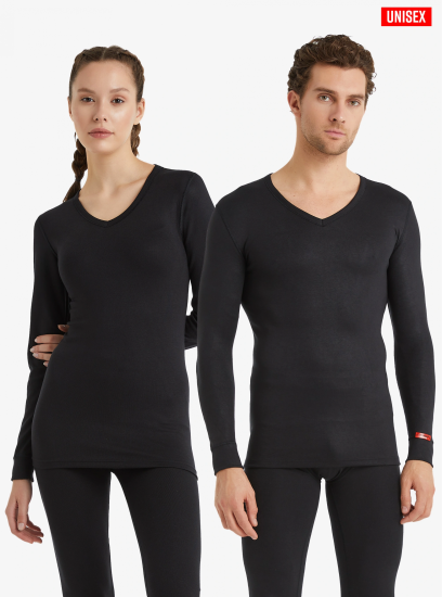 Blackspade Termal V-Neck T-Shirt Long 1257