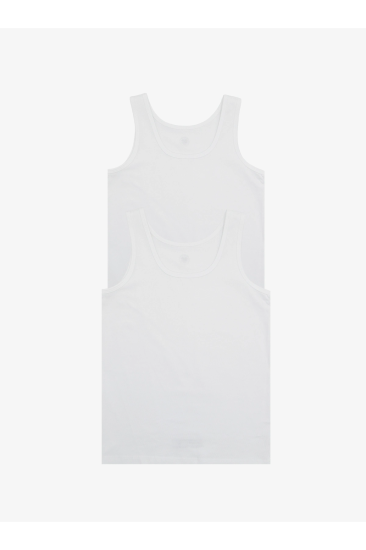 Blackspade Erkek Çocuk 2Li Atlet 9396 Beyaz.2-3 YAŞ