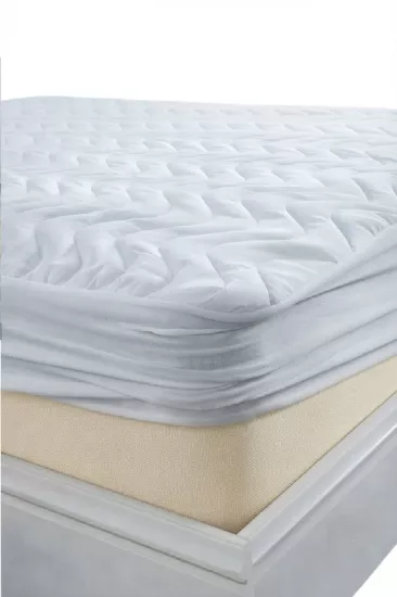 Evony Fitted Kapitoneli Alez 220x200 Cm Çift Kişilik Sıvı Geçirmez Çarşaf Yatak Koruyucu Alez