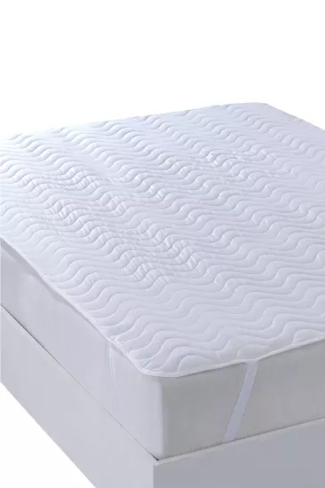 Evony Kapitoneli Sıvı Geçirmez Yatak Koruyucu Alez 140x200 Cm Tek Kişilik Köşe Lastikli