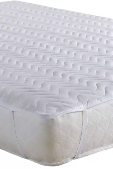 Altın Karma Yatak Koruyucu Kapitoneli 150x200 Cm Çift Kişilik Çarşaf Köşe Lastikli