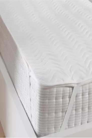 Evony Kapitoneli Sıvı Geçirmez Yatak Koruyucu Alez 150x200 Cm Tek Kişilik Köşe Lastikli