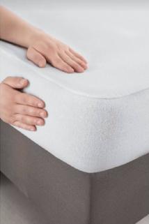 Evony Tek Kişilik 90x190+30 cm Pamuklu Fitted Sıvı Geçirmez Yatak Koruyucu Alez