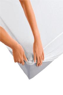 Evony Tek Kişilik 90x200+30 cm Pamuklu Fitted Sıvı Geçirmez Yatak Koruyucu Alez