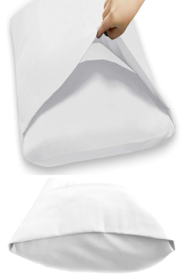 Bebesi 10 Adet Pamuklu Yastık Kılıfı 50x70 cm Fermuarsız Beyaz