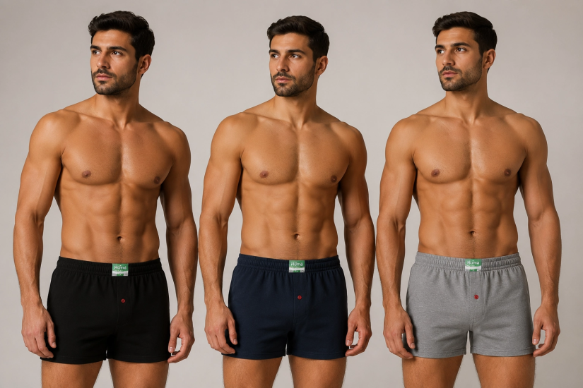 Huma One Erkek Havlu Bel Düz Boxer 6 lı