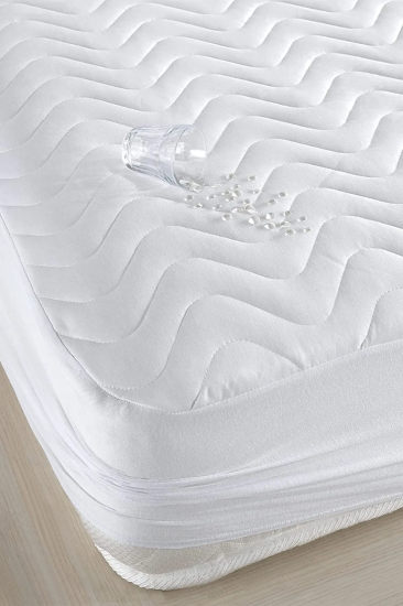 Derbey 220X200 cm Sıvı Geçirmez Fitted Kapitoneli Alez Çiftk Kişilik Yatak Koruyucu Alez