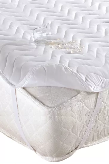 Altın Karma Yatak Koruyucu Kapitoneli 100x200 Cm Tek Kişilik Çarşaf Köşe Lastikli