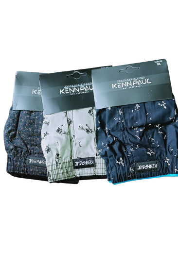 Kenn Paul Desenli Poplin Erkek Boxer 6 Adet