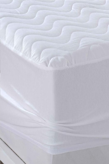 Evony Fitted Kapitoneli Alez 220x200 Cm Çift Kişilik Sıvı Geçirmez Çarşaf Yatak Koruyucu Alez Yatak Koruyucu Alez