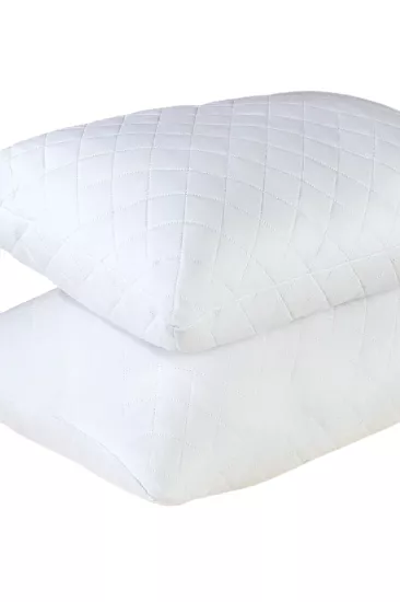 Evony 3 Adet Hava Geçirgen Fermuarlı Kapitone Yastık koruyucu Kılıf 50x70 cm