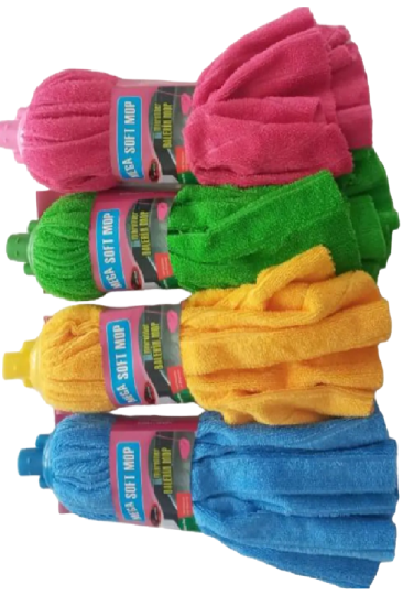 Mega Soft 4 Adet Mega Mikrofiber HavluPaspas Mop Xl Yedek Ucu