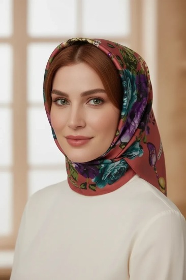Mısırlı Alize Çiçek Desen Şal Desen 3