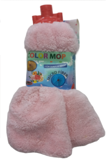 Color Wellsoft Mop Paspas Mop Yedek Ucu Ve Ahşap Sapı ile Takım