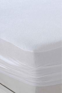 MyCey 200x200+30 Cm Sıvı Geçirmez Çift Kişilik Battal Boy Pamuklu Fitted Yatak Koruyucu Alez
