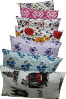 MyCey 4 Adet Desenli Yastık Kılıfı 50x70 Cm Fermuarlı Ranforce Kumaş