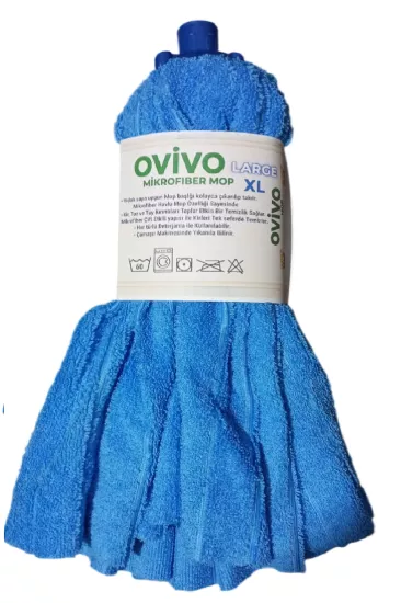 Ovivo 1 Adet  Mikrofiber Havlu Mop Paspas Mop Xl Yedek Ucu Large XL Büyük Boy