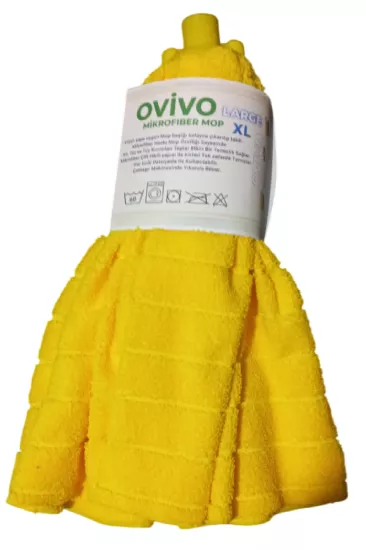 Ovivo 1 Adet  Mikrofiber Havlu Mop Paspas Mop Xl Yedek Ucu Large XL Büyük Boy