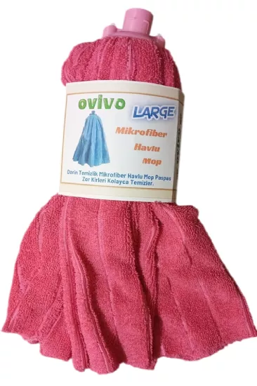 Ovivo 1 Adet  Mikrofiber Havlu Mop Paspas Mop Xl Yedek Ucu Large XL Büyük Boy