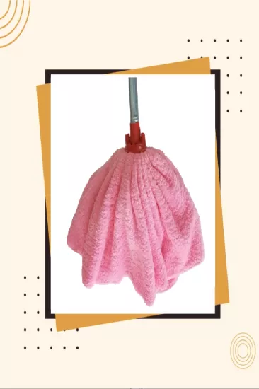 ovivo Wellsoft Mop Paspas Mop Yedek Ucu Ve Ahşap Sapı ile Takım
