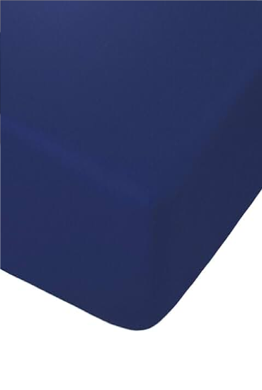 Altın Karma Jersey Penye Pamuklu 100x200 Cm Tek Kişilik Lastikli Çarşaf Lacivert