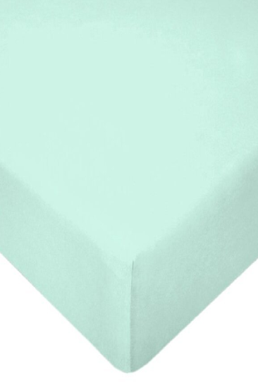 Altın Karma Jersey Penye Pamuklu 100x200 Cm Tek Kişilik Lastikli Çarşaf Açık Yeşil