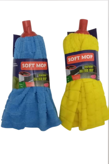 Soft Mop Mikrofiber Havlu Paspas Yedek Mop Ucu 2 Adet
