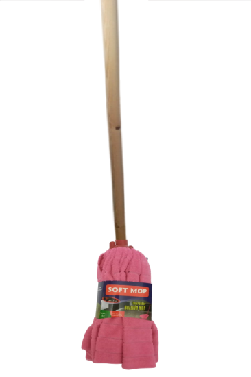 Soft Mop Mikrofiber Havlu Paspas Mop Ucu Ahşap Sapı Takım