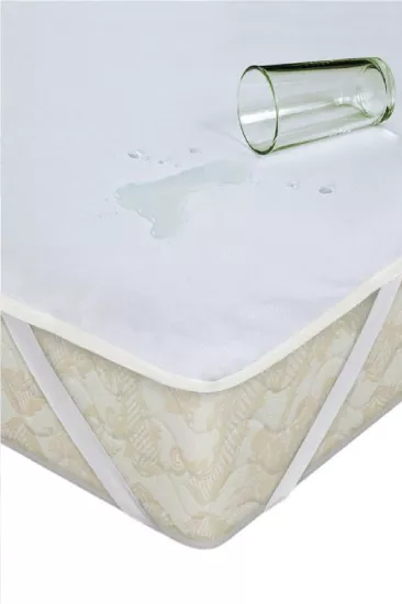 Evony Sıvı Geçirmez Yatak Koruyucu Alez 150x150  Cm Pamuklu Yatak Koruyucu Alez Köşe Lastikli
