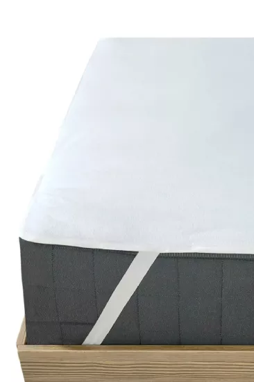 Evony Tek Kişilik Pamuk Sıvı Geçirmez Yatak Koruyucu Alez 90x200 Cm