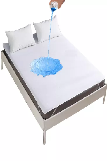 Bebesi Pamuklu Sıvı Geçirmez Alez 100x200 cm Yatak Koruyucu