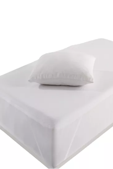 Derbey 70x100 Cm Sıvı Geçirmez Yatak Koruyucu Alez  ve Yastık Kılıfı Takım Alez Pamuklu 