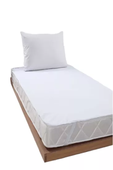 Derbey 70x100 Cm Sıvı Geçirmez Yatak Koruyucu Alez  ve Yastık Kılıfı Takım Alez Pamuklu 