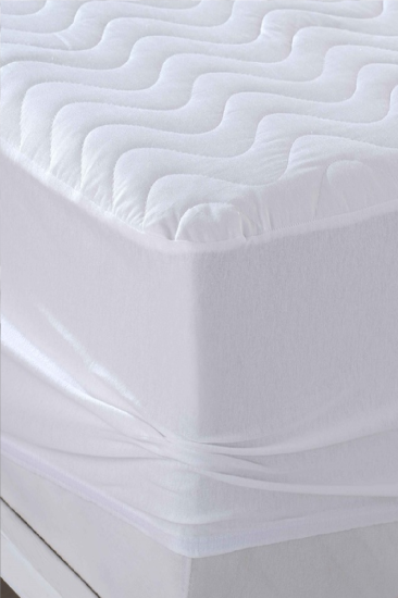 Evony Fitted Kapitoneli Alez 220x200 Cm Çift Kişilik Sıvı Geçirmez Çarşaf Yatak Koruyucu Alez