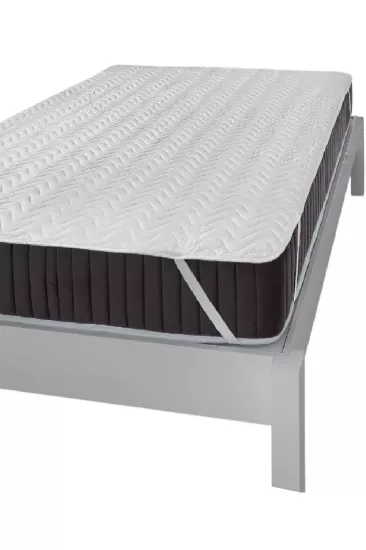 Bebesi Kapitoneli Yatak Koruyucu Alez 160x200 Cm Çift Kişilik Köşe Lastikli