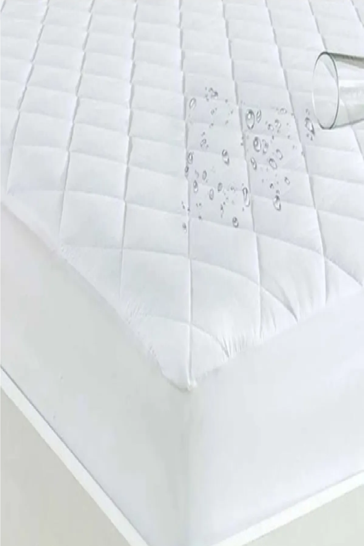 Mycey 200x200%20Cm%20Sıvı%20Geçirmez%20Fitted%20Kapitoneli%20Yatak%20Koruyucu%20Alez%20Çift%20Kişilik%20%20