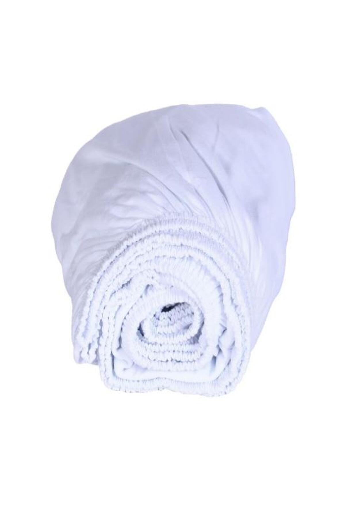 Altın%20Karma%20Jersey%20Penye%20Pamuklu%20100x200%20cm%20Tek%20Kişilik%20Lastikli%20Çarşaf%20Beyaz