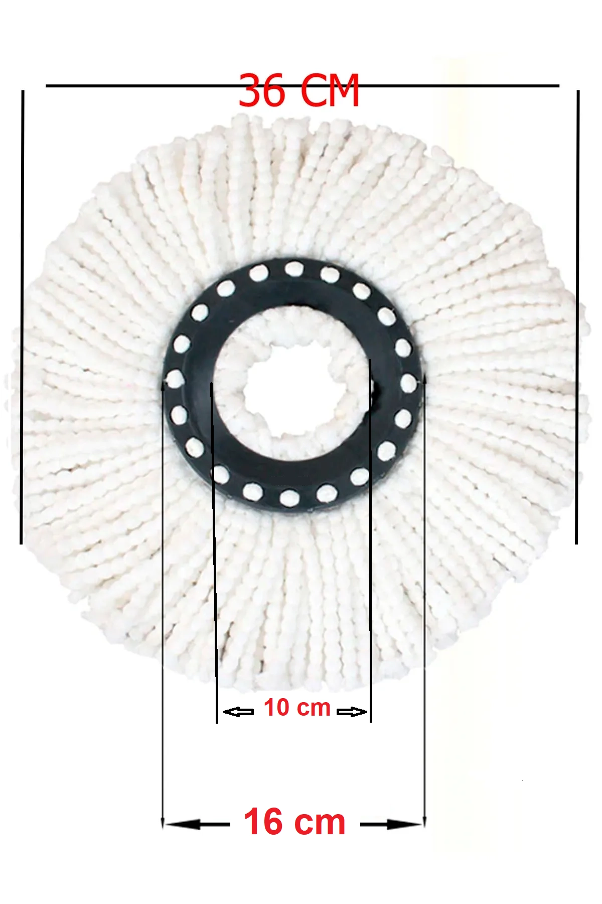 Ovivo Mikrofiber%20Yuvarlak%20Mop%20Paspas%20Lux%20Yedek%20Ucu%203%20Adet